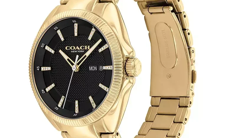 shop coach gold bracelet watch