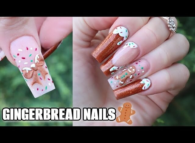 Gingerbread Nails